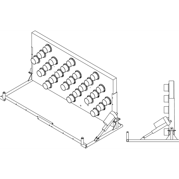 Arrow Board Dimensions Fits 36x72" Boards