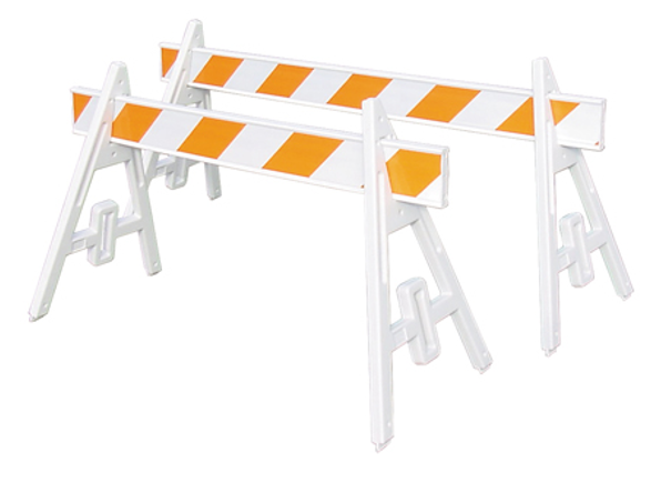 12' Parade Barricades, A Frame Barricades, Traffic Barricades, Plastic ...